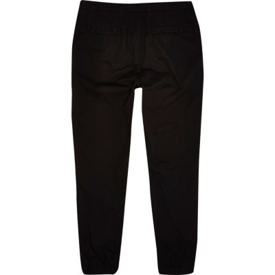 Black ankle cuff joggers